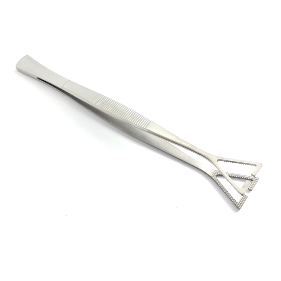 Body Piercing Tweezers Slotted Head - Image 4