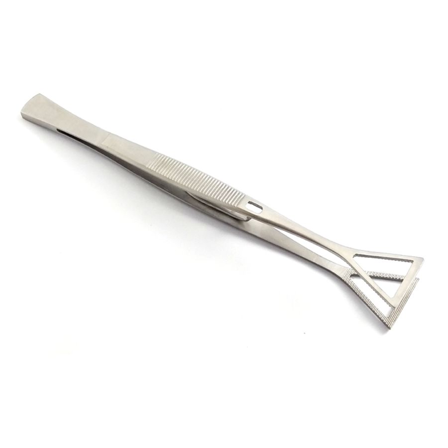 Piercing Tweezers Large Head With Lock - Image 4