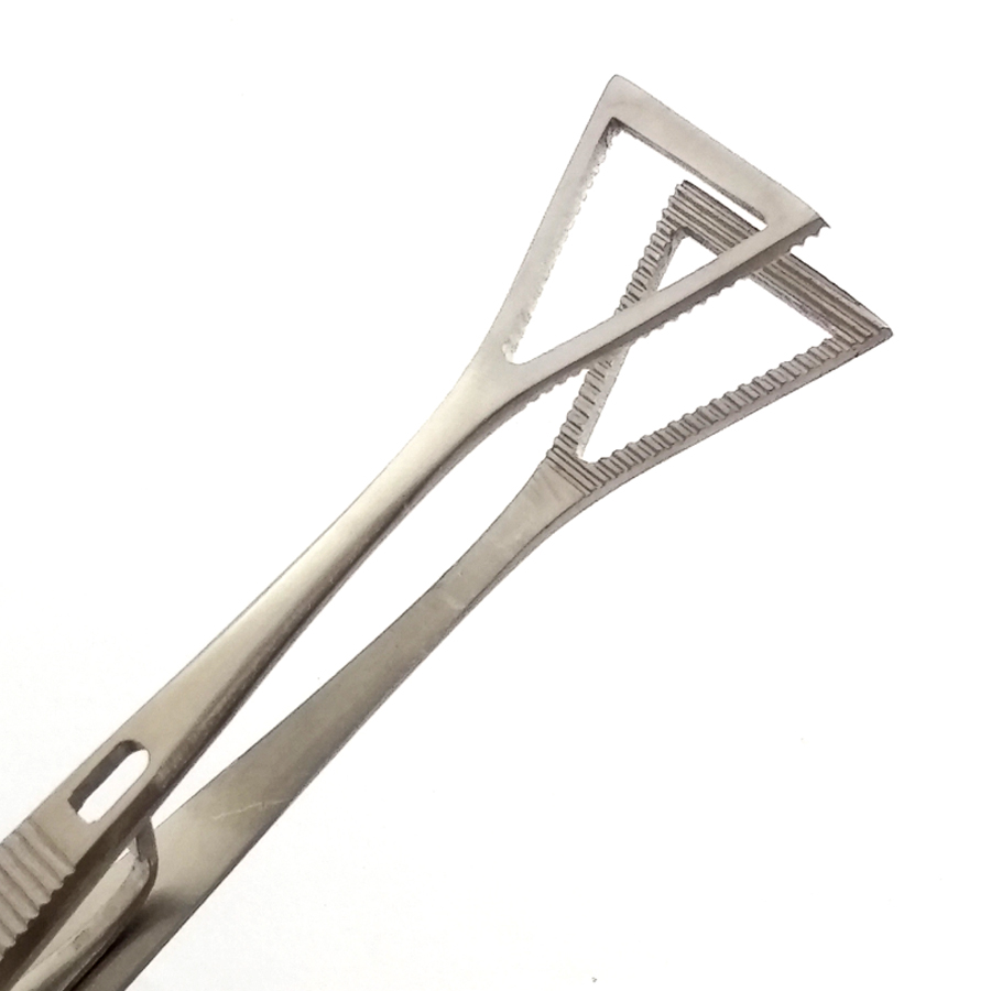 Piercing Tweezers Large Head With Lock - Image 5